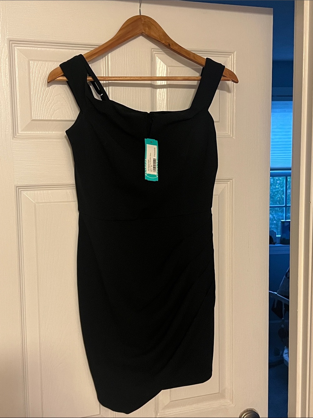 Classic Black Mini Dress with Wide Straps
